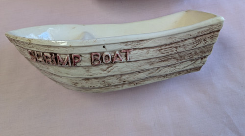 Vintage ceramic shrimp - ceramic,
