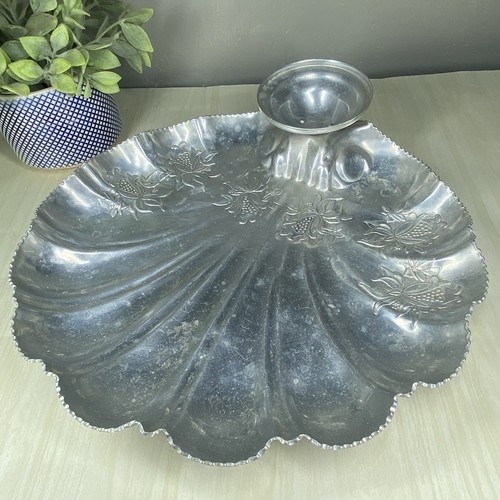 Vtg aluminum sea shell - vtg,