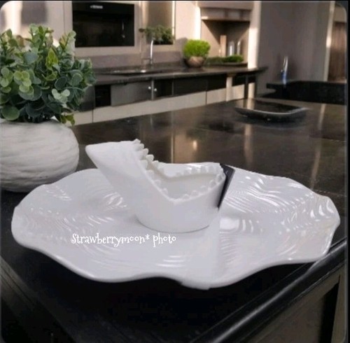 2pc nautica shark melamine - 2pc,