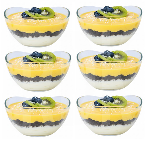 Glass dessert bowls prawn - dessert,