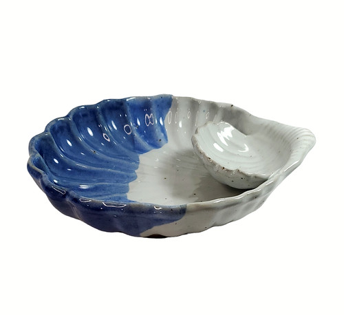 Pottery clam shell chip and - clam,