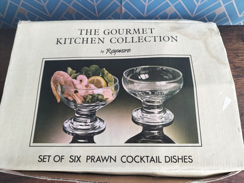 Prawn cocktail dishes - cocktail, vintage