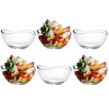 6 x Glass Prawn Cocktail Bowls