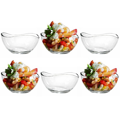Glass prawn cocktail bowls - cocktail,