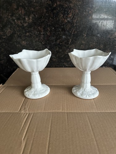 White glazed pottery - 2, tall
