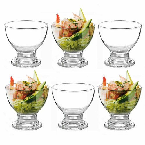 Glass prawn cocktail bowls - x,