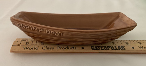 Ceramic shrimp boat - ceramic,