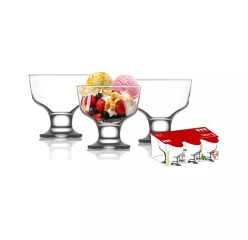 Glass prawn cocktail bowls - glass,